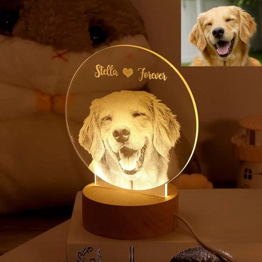 Personalized Photo Night Light 3D Illusion Lamp for Family