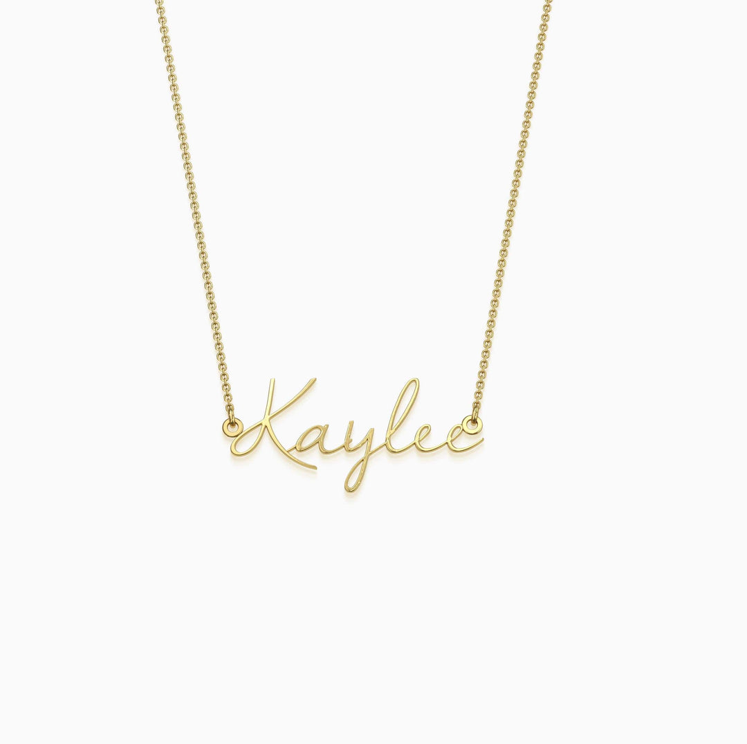 Fairy Name Necklace 18k Gold Plated Necklace MelodyNecklace