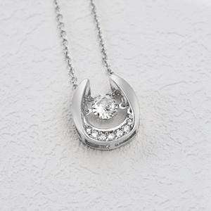 Flexible Beating Heart Diamond Necklace Sparkling Necklace MelodyNecklace