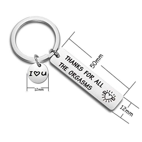 Funny Engraving keychain for couples - Creative Gift Keychain MelodyNecklace