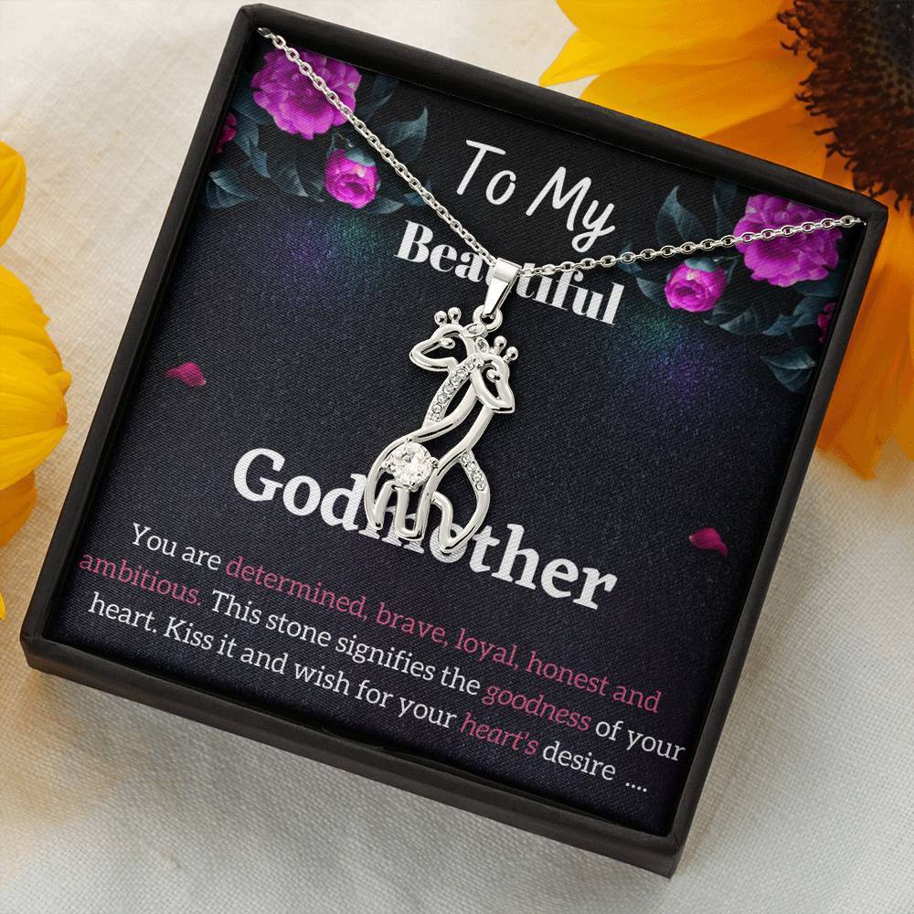 Godmother gift - Godparents gift | Giraffes God Necklace ShineOn Fulfillment