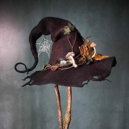 Halloween Party Felt Witch Hats BROWN Other Accessories Honeyjewelry