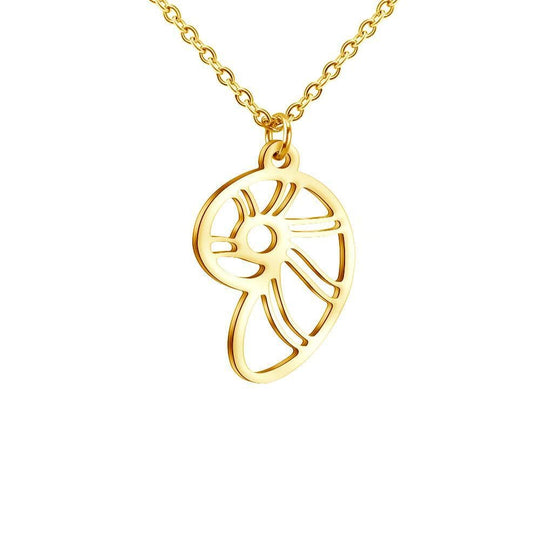 Handmade Beach Series Necklace Conch / Gold Myron Necklace MelodyNecklace