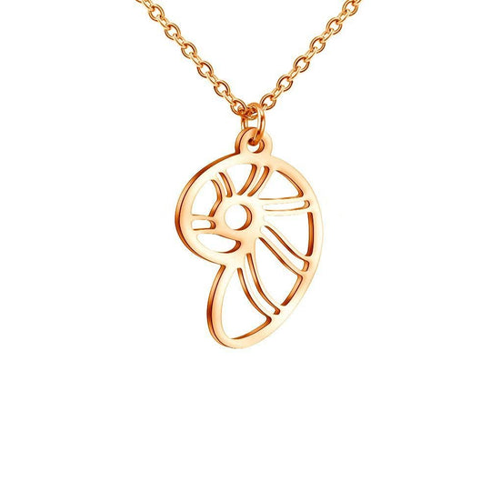 Handmade Beach Series Necklace Conch / Rose Gold Myron Necklace MelodyNecklace