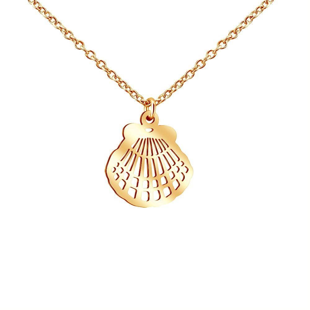 Handmade Beach Series Necklace Shell / Rose Gold Myron Necklace MelodyNecklace