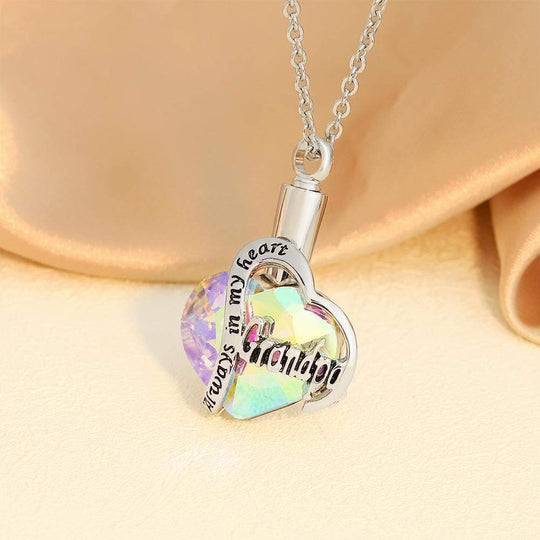 Heart Cremation Urn Pendant Necklace for Ashes Urn Jewelry Memorial Gift Necklace Myron Necklace MelodyNecklace