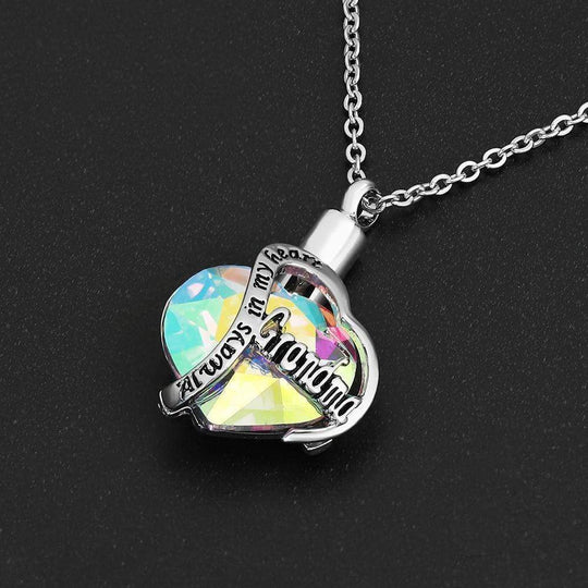 Heart Cremation Urn Pendant Necklace for Ashes Urn Jewelry Memorial Gift Necklace Myron Necklace MelodyNecklace