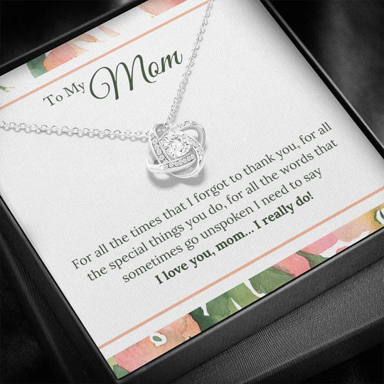 I Love You Mom I Really Do Necklace Mom Necklace MelodyNecklace