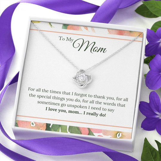 I Love You Mom I Really Do Necklace Mom Necklace MelodyNecklace