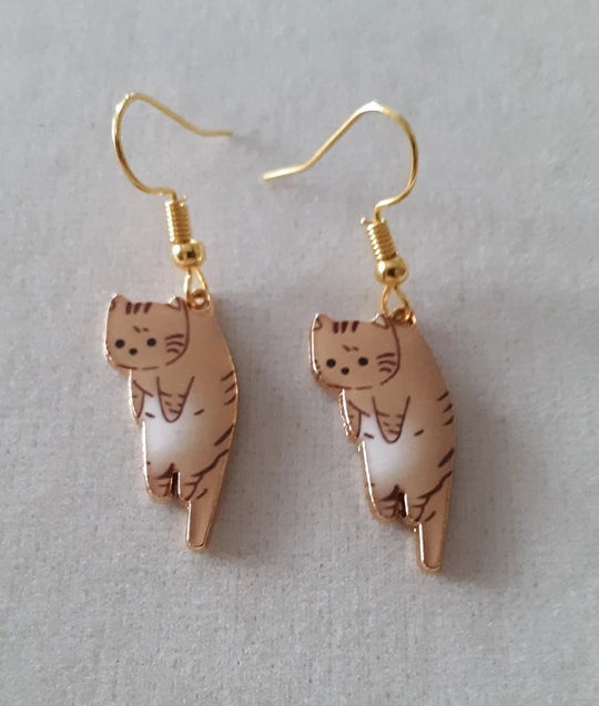 Dangling Cats Earring