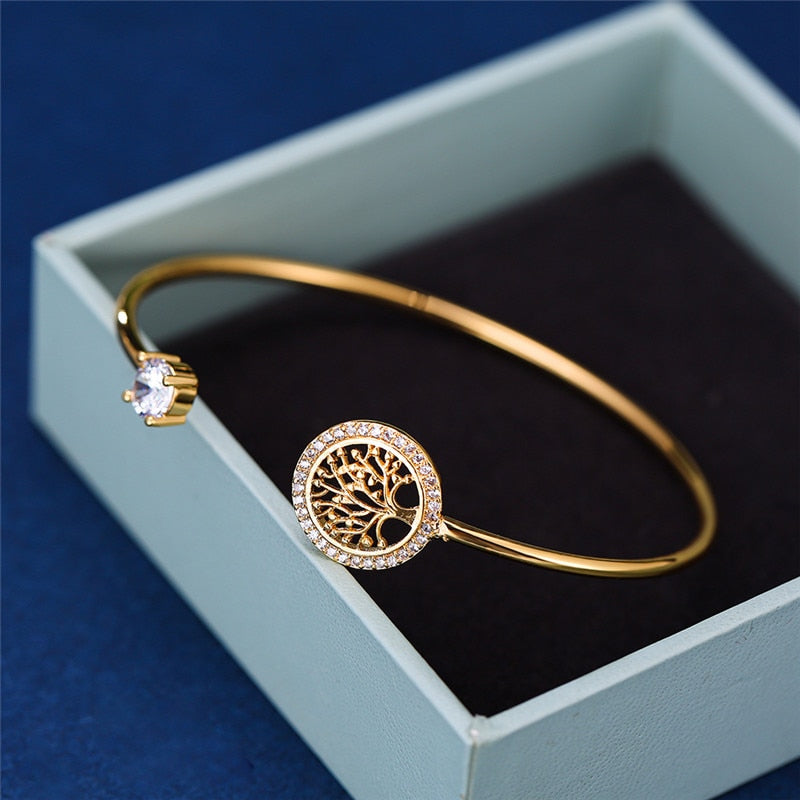"Tree of the life" Zircon Bracelet