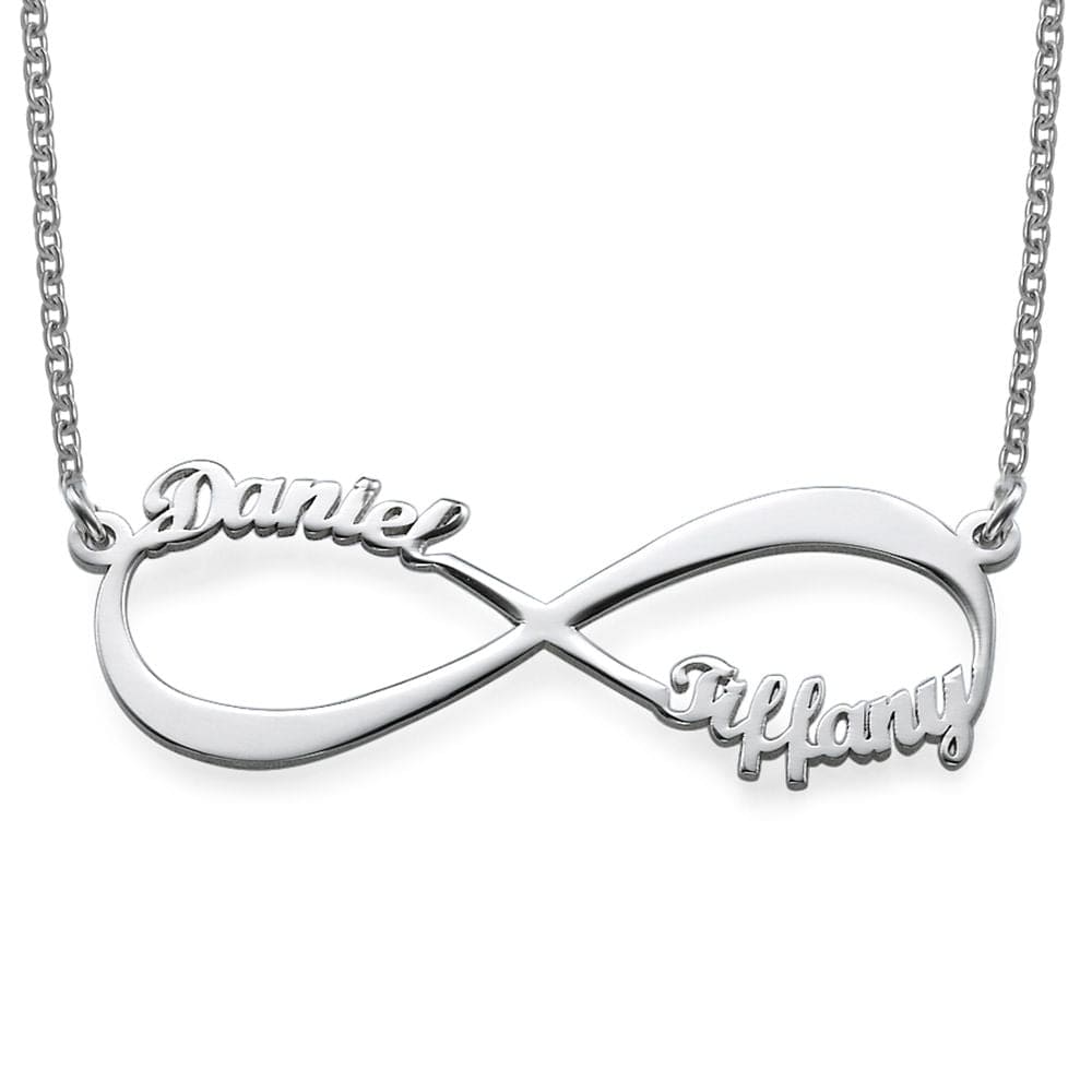 Infinity Name Necklace Silver Myron Necklace MelodyNecklace