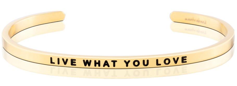 Live What You Love Yellow Gold Bracelets MelodyNecklace