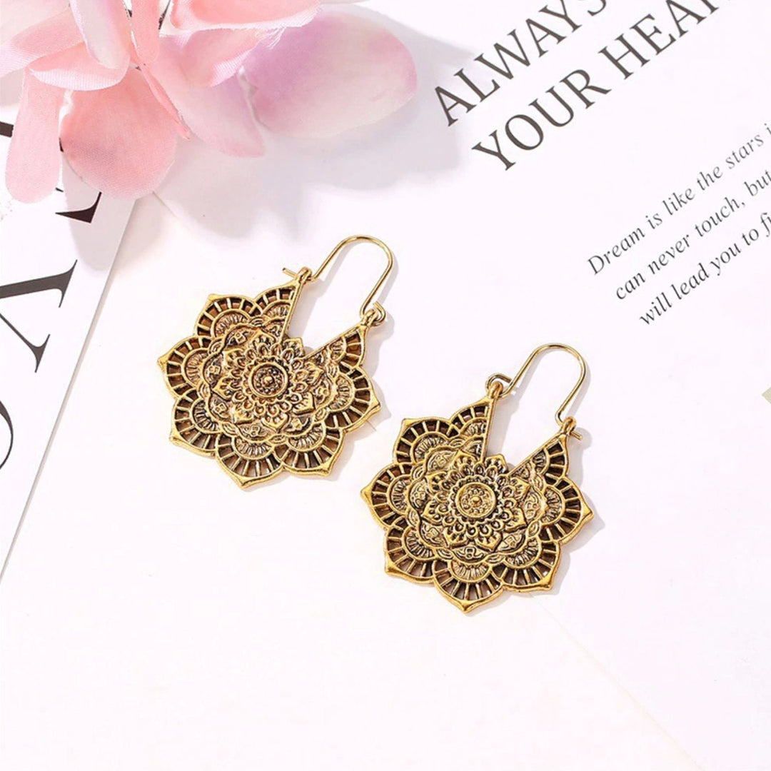 Lotus Mandala Earrings