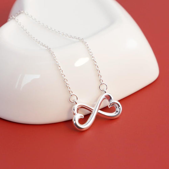 Love you forever Personalized infinity Couple Initial Name Necklace Myron Necklace MelodyNecklace