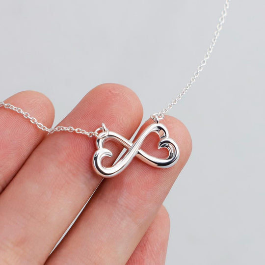 Love you forever Personalized infinity Couple Initial Name Necklace Myron Necklace MelodyNecklace