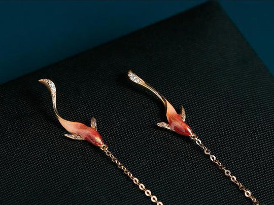 'Lucky Koi Fish' Earrings Myron Earring MelodyNecklace