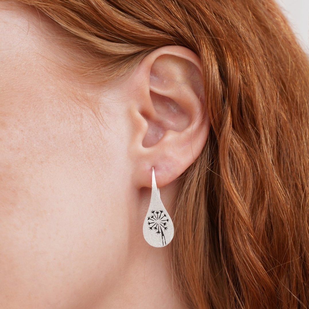 ‘Make A Wish’ Dandelion Earrings - Beautiful Earth Boutique