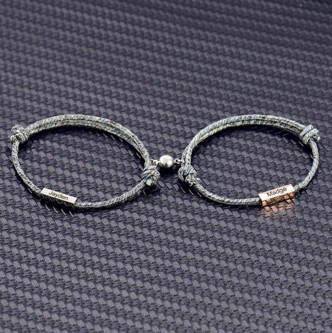 Matching Bracelet Custom couple magnetic bracelet(2 bracelets) Bracelet For Woman MelodyNecklace