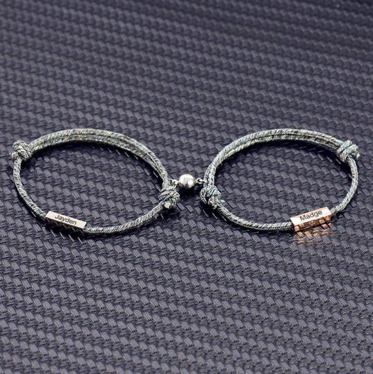 Matching Bracelet Custom couple magnetic bracelet(2 bracelets) Bracelet For Woman MelodyNecklace