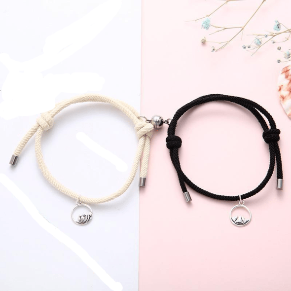 Matching Bracelet Gift Attractive Couple Bracelets-BUY 1 GET 1 FREE Graphite Black & Creamy White Bracelet For Woman MelodyNecklace