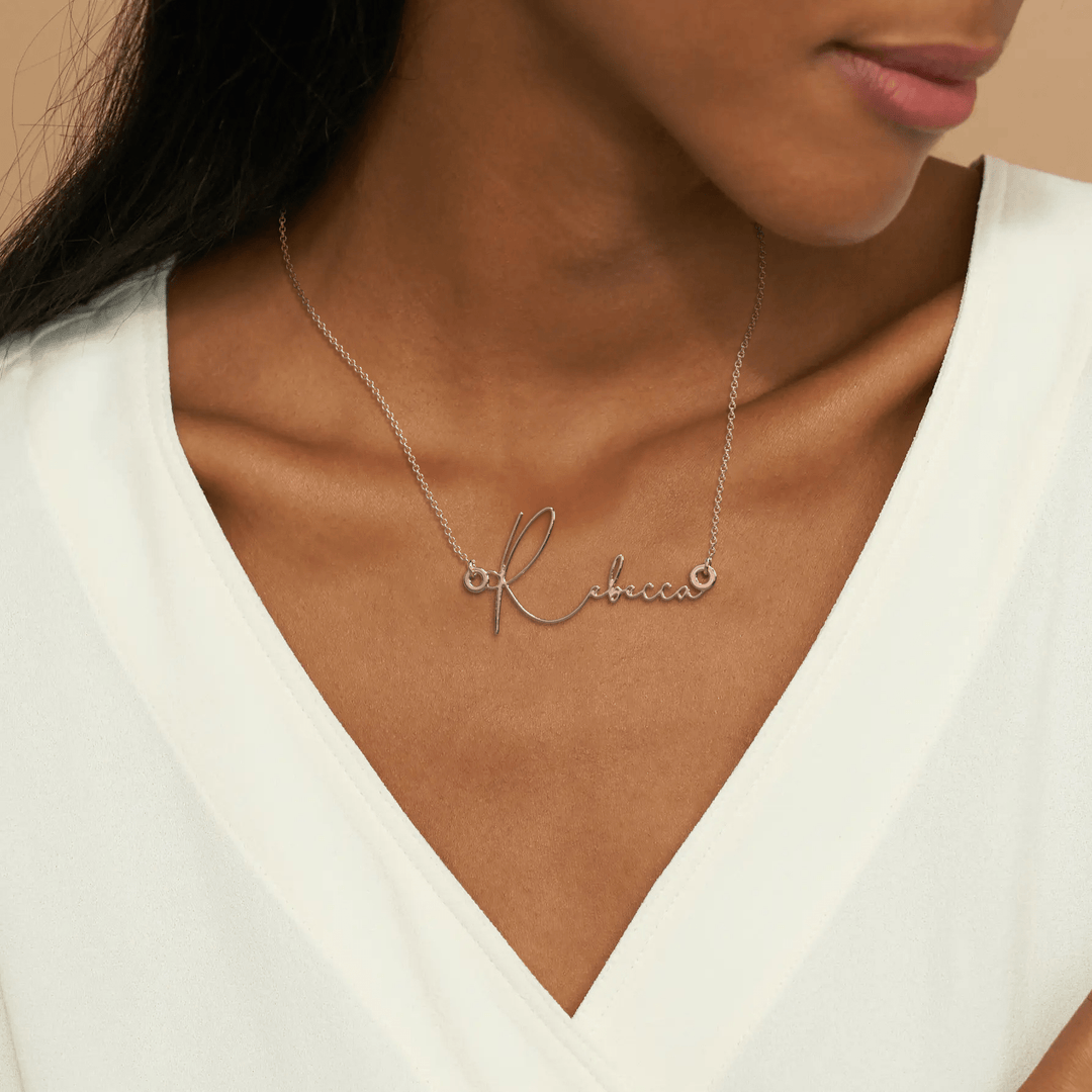 Monroe Name Necklace Necklace MelodyNecklace