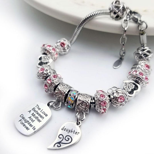 Mother Daughter Eternal Love Bracelets Daughter / Pink Bracelets Bella's Yard