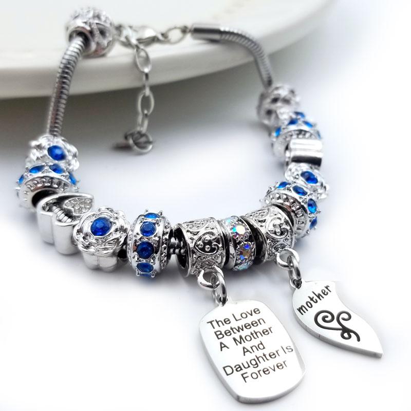 Mother Daughter Eternal Love Bracelets Mother / Blue Bracelets Bella's Yard