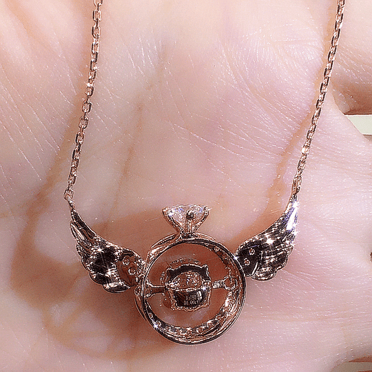 Mother's Day Gift Diamond Angel Wings Necklace Necklace MelodyNecklace