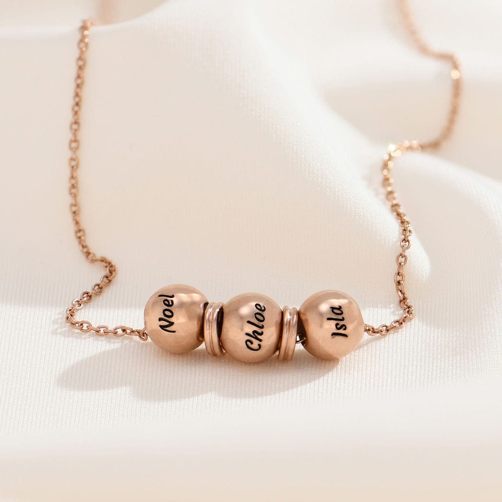 Mother's Day Gift Personalised Beads Balance Necklace Mom Necklace MelodyNecklace