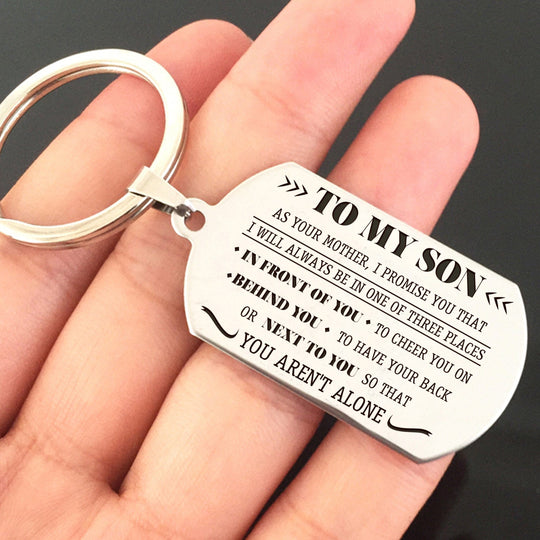 Mother To My Son-Three Places-Keychain Keychain MelodyNecklace