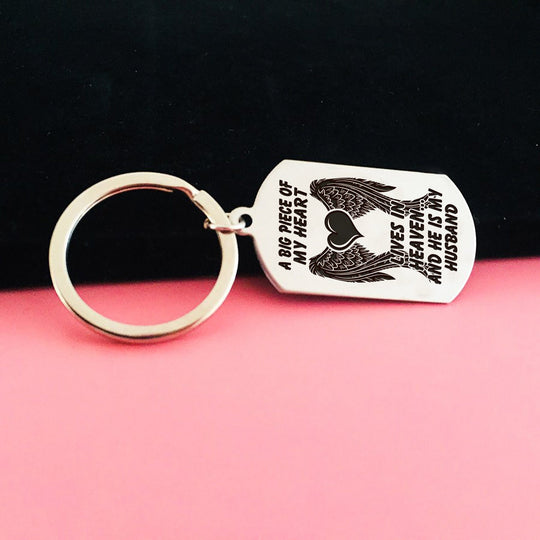 My Husband In Heaven - Keychain Keychain MelodyNecklace