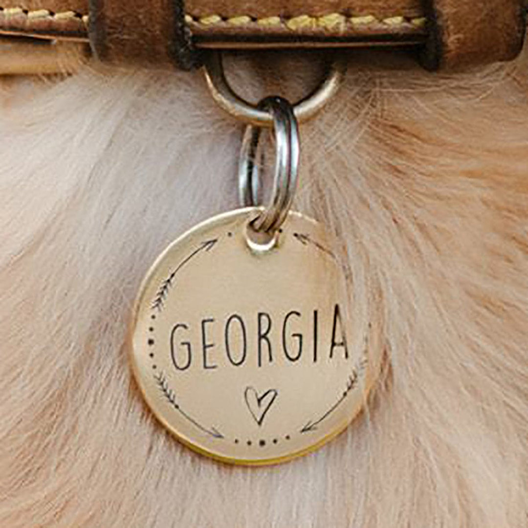 Personalized Pet Tag - Custom Dog Tag - Cat Tag Pet Tag Mint & Lily