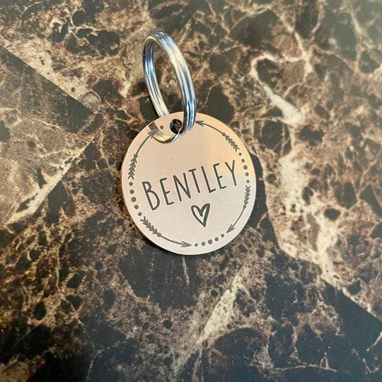 Personalized Pet Tag - Custom Dog Tag - Cat Tag Pet Tag Mint & Lily