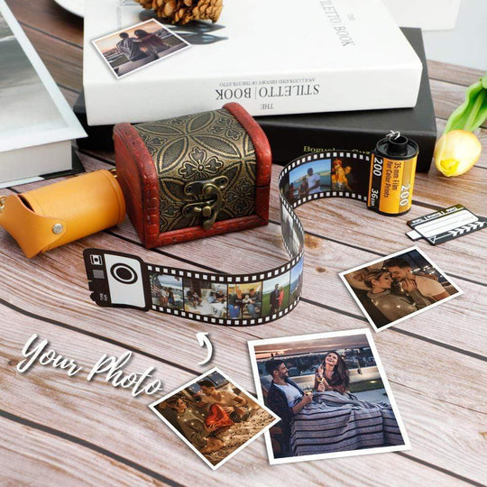 Personalized Photo Films Album Keychain Keychain MelodyNecklace