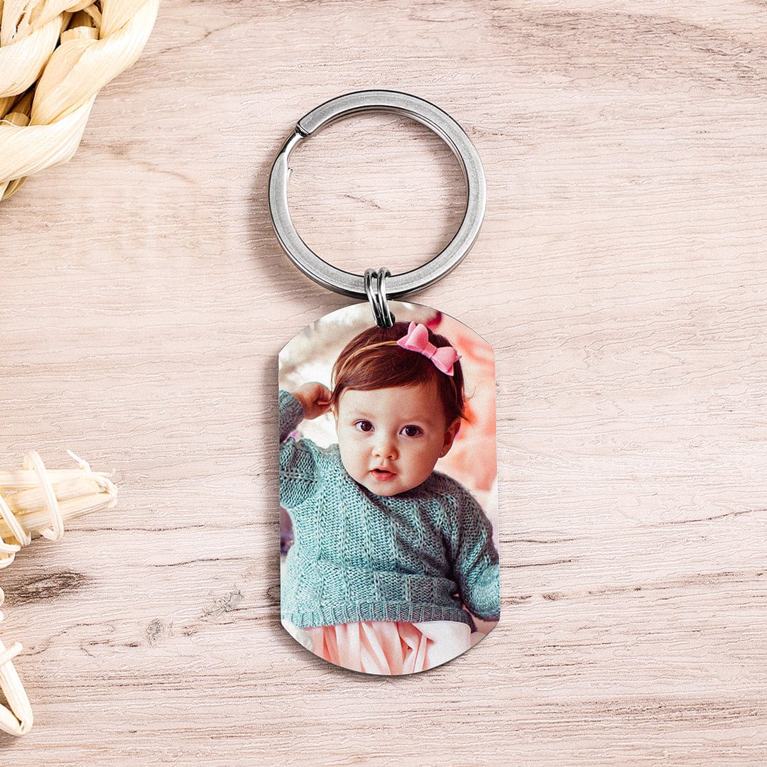 Personalized Photo Keychain Gift for Mom"I Love You Mommy" m1-n1