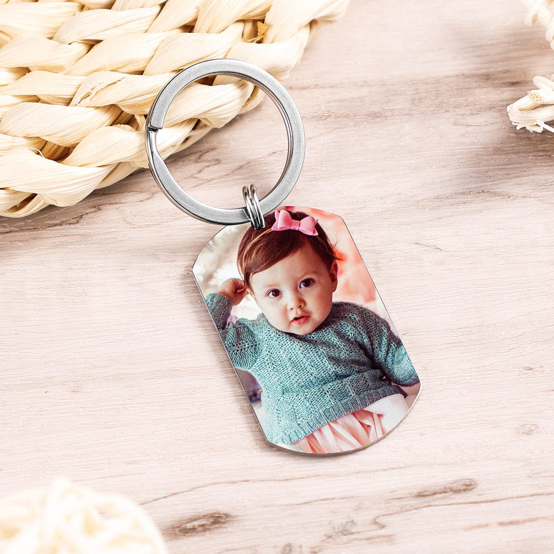 Personalized Photo Keychain Gift for Mom"I Love You Mommy" m1-n1