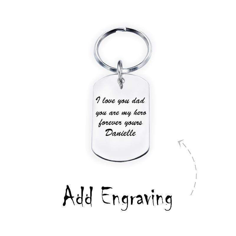 Personalized Photo Keychain Silver Square Silvery Keychain MelodyNecklace