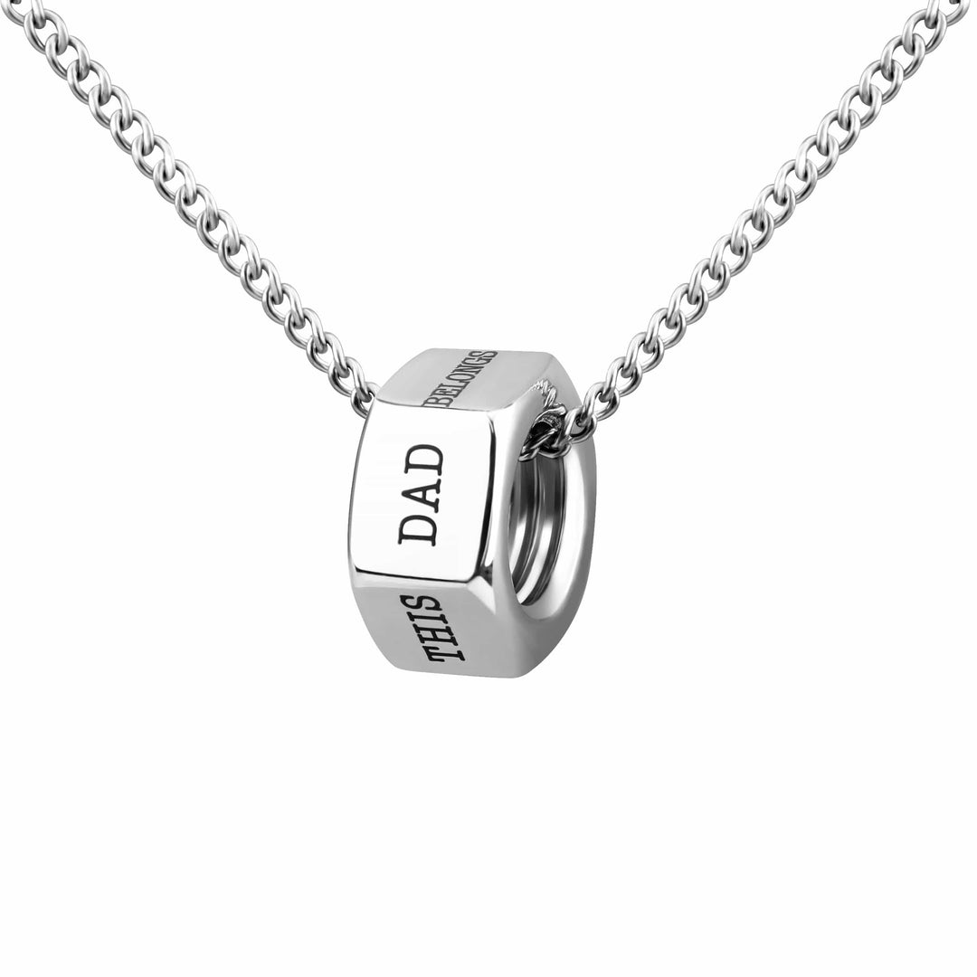 Personalized Screw cap Bead Pendant Necklace Necklace MelodyNecklace