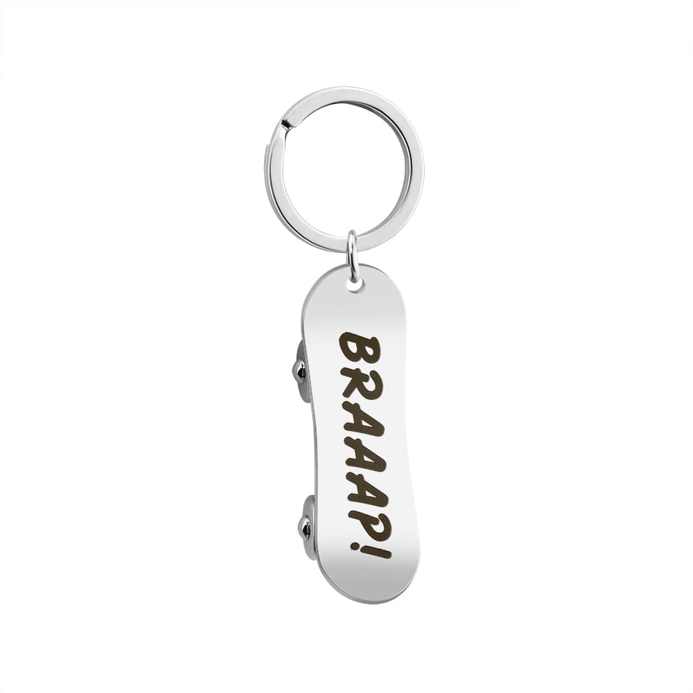 Personalized Skateboard Keychain Keychain MelodyNecklace