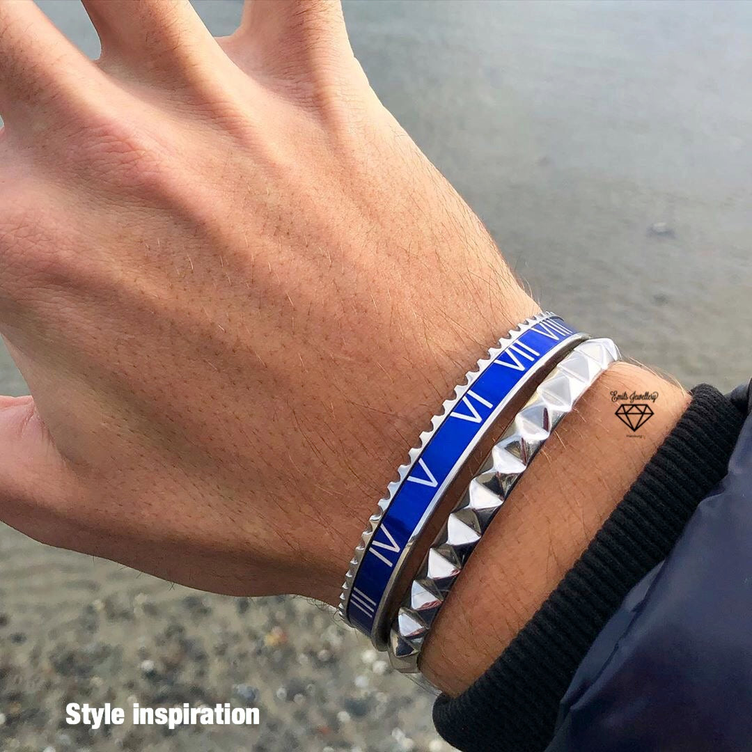 Roman Speed bracelet silver blue