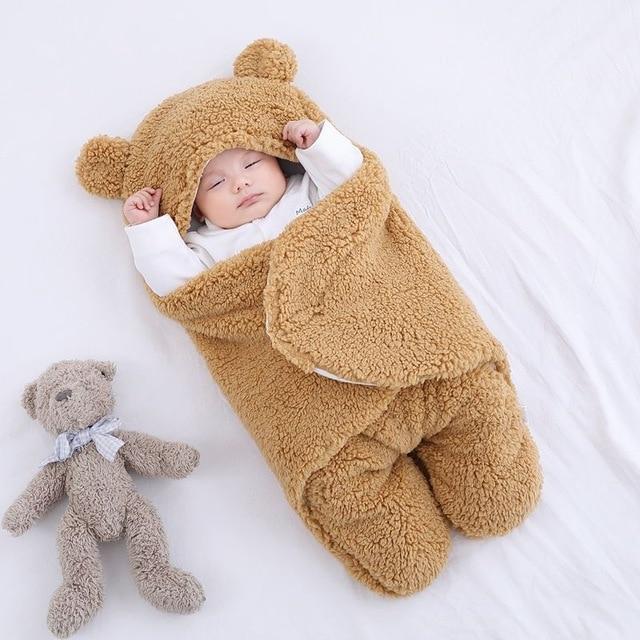 Newborn BabyWrap Plush Swaddle Blanket