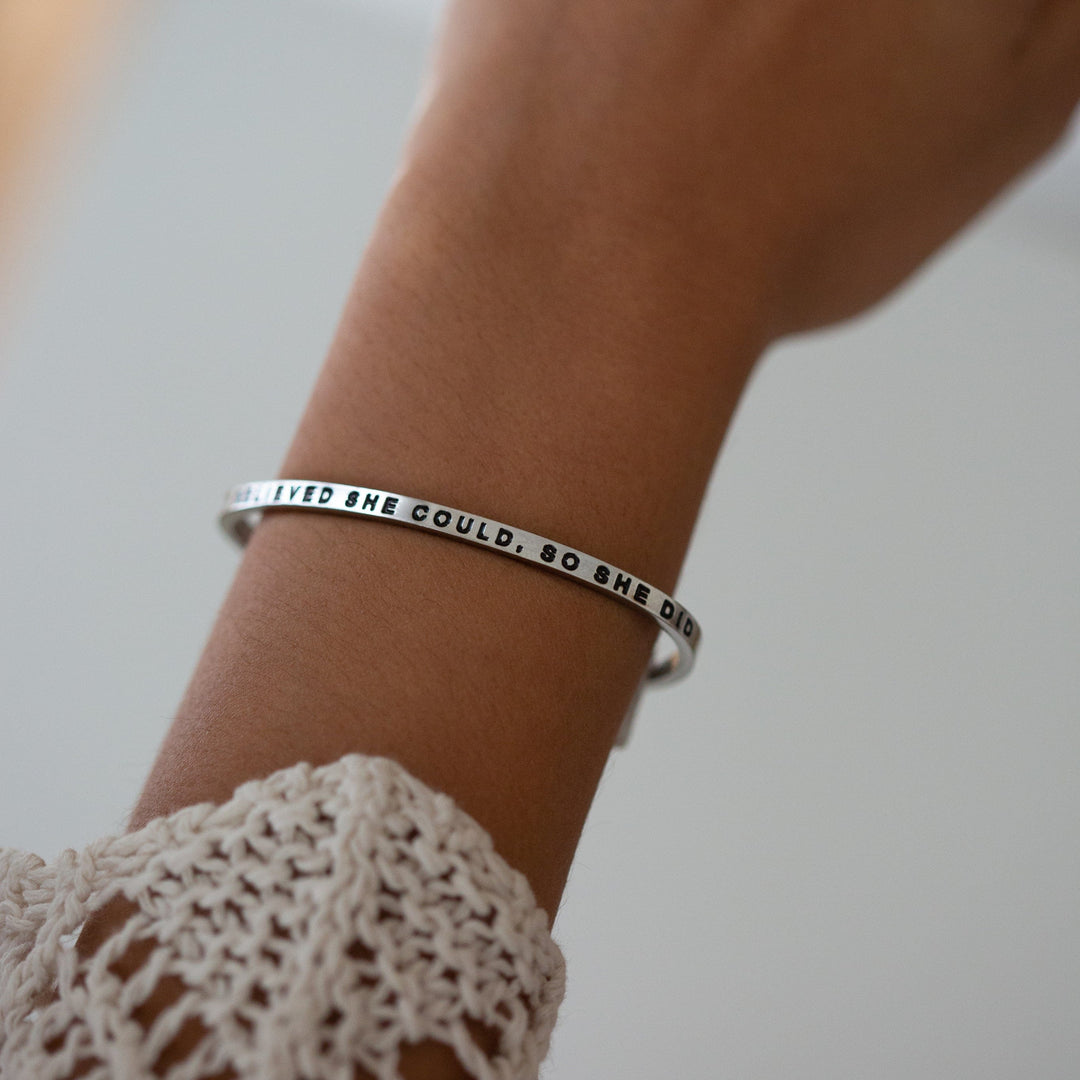 She Believed She Could, So She Did Bracelets MantraBand® Bracelets