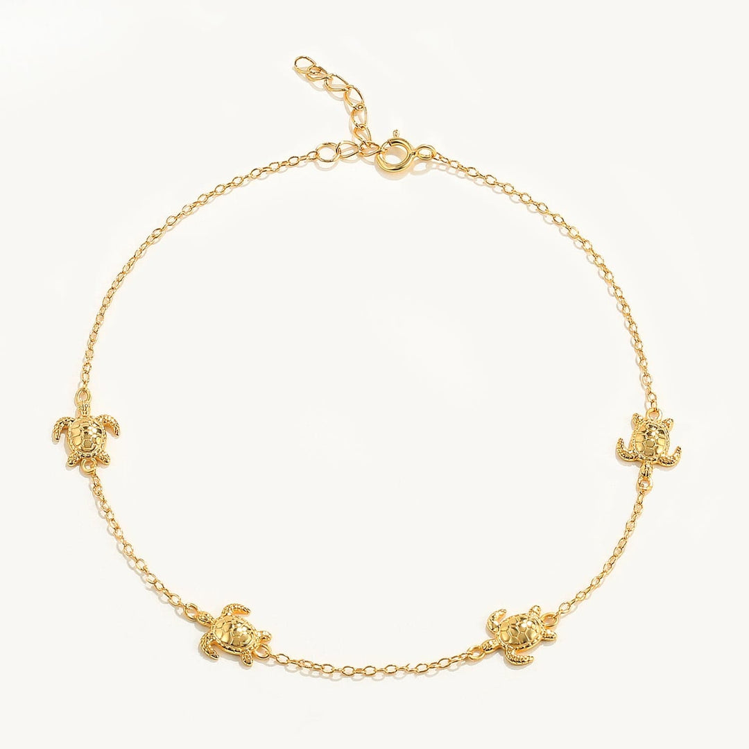 Solid Tortoise Sea Turtle Anklet Anklet MelodyNecklace