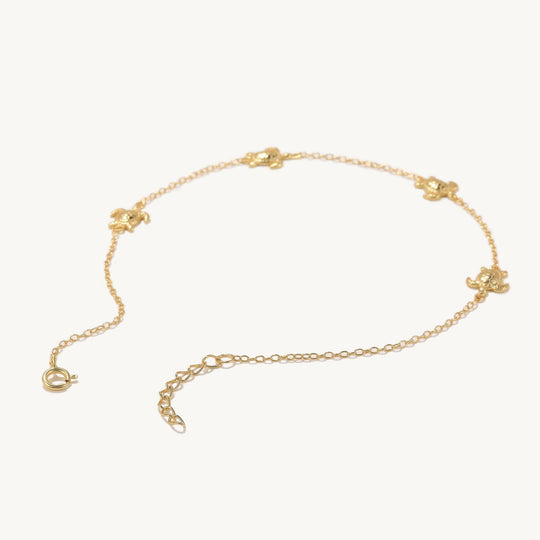 Solid Tortoise Sea Turtle Anklet Anklet MelodyNecklace