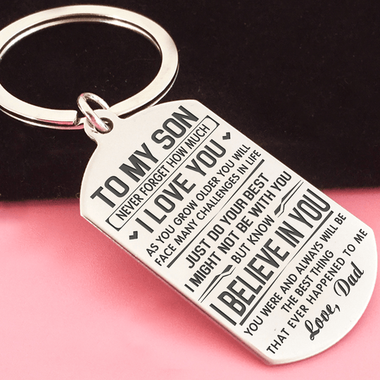 Son Dad-Do Your Best - Keychain Keychain MelodyNecklace