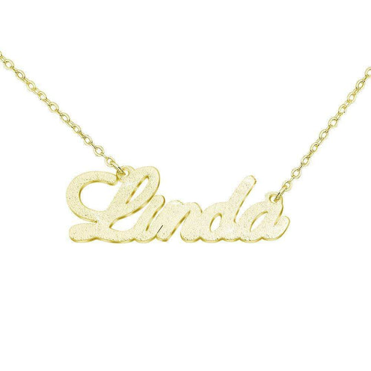 Sparkling Diamond Personlized Name Necklace Gold plated / Without Diamond Sparkling Necklace MelodyNecklace