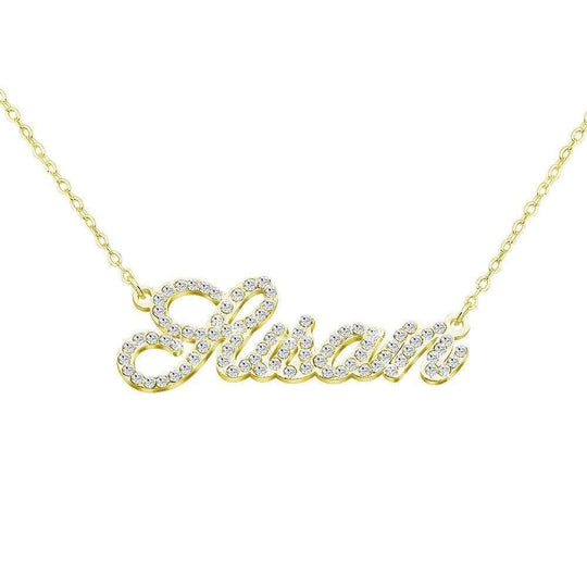 Sparkling Diamond Personlized Name Necklace Sparkling Necklace MelodyNecklace