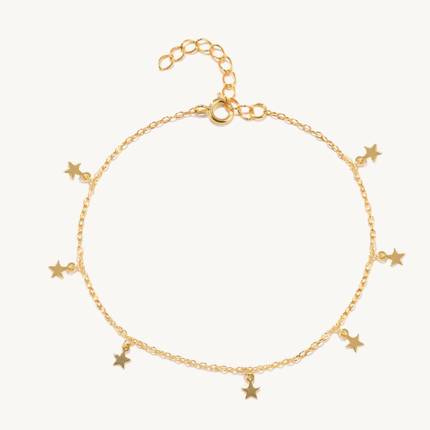 Stars Chain Anklet Earrings Kosiner