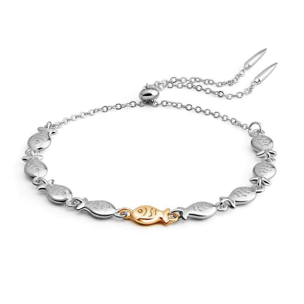 Swimming against the current silver Bracelet Bracelet For Woman MelodyNecklace